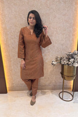 Rust Brocade Co-ord Set