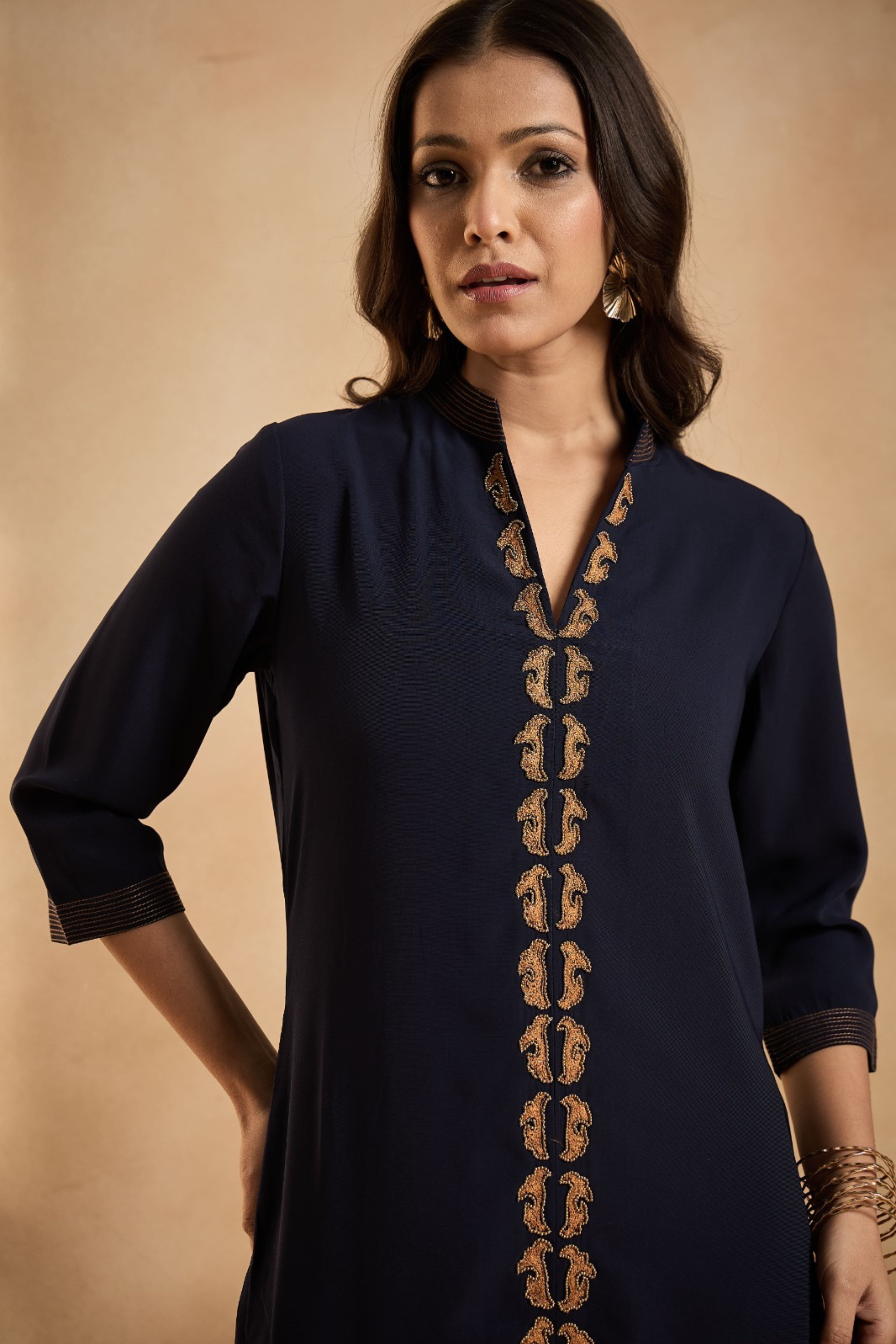 Elegant Midnight Blue Kurta