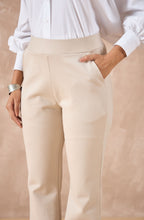 Beige Bell Bottom Pants