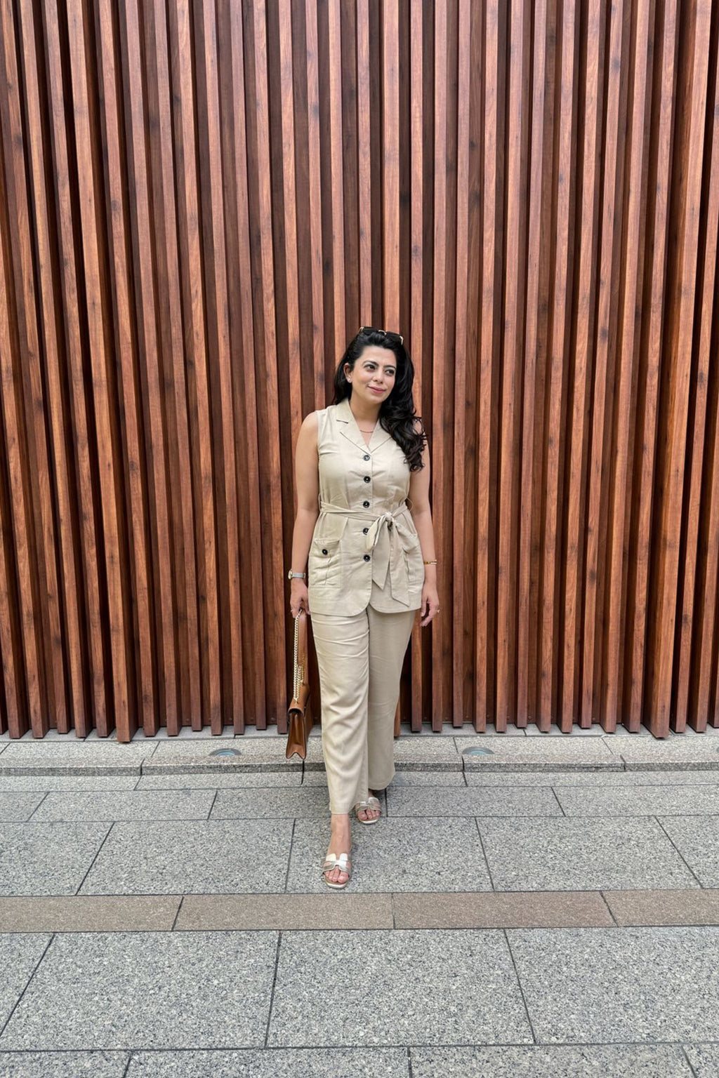 Cotton Linen Knot Style Co-Ord Set
