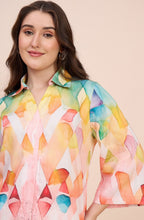 Multicolour Geometric Print Shirt