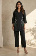 Black Embellished Co-ord Set