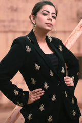Black Embellished Blazer