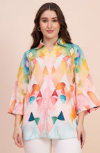Multicolour Geometric Print Shirt