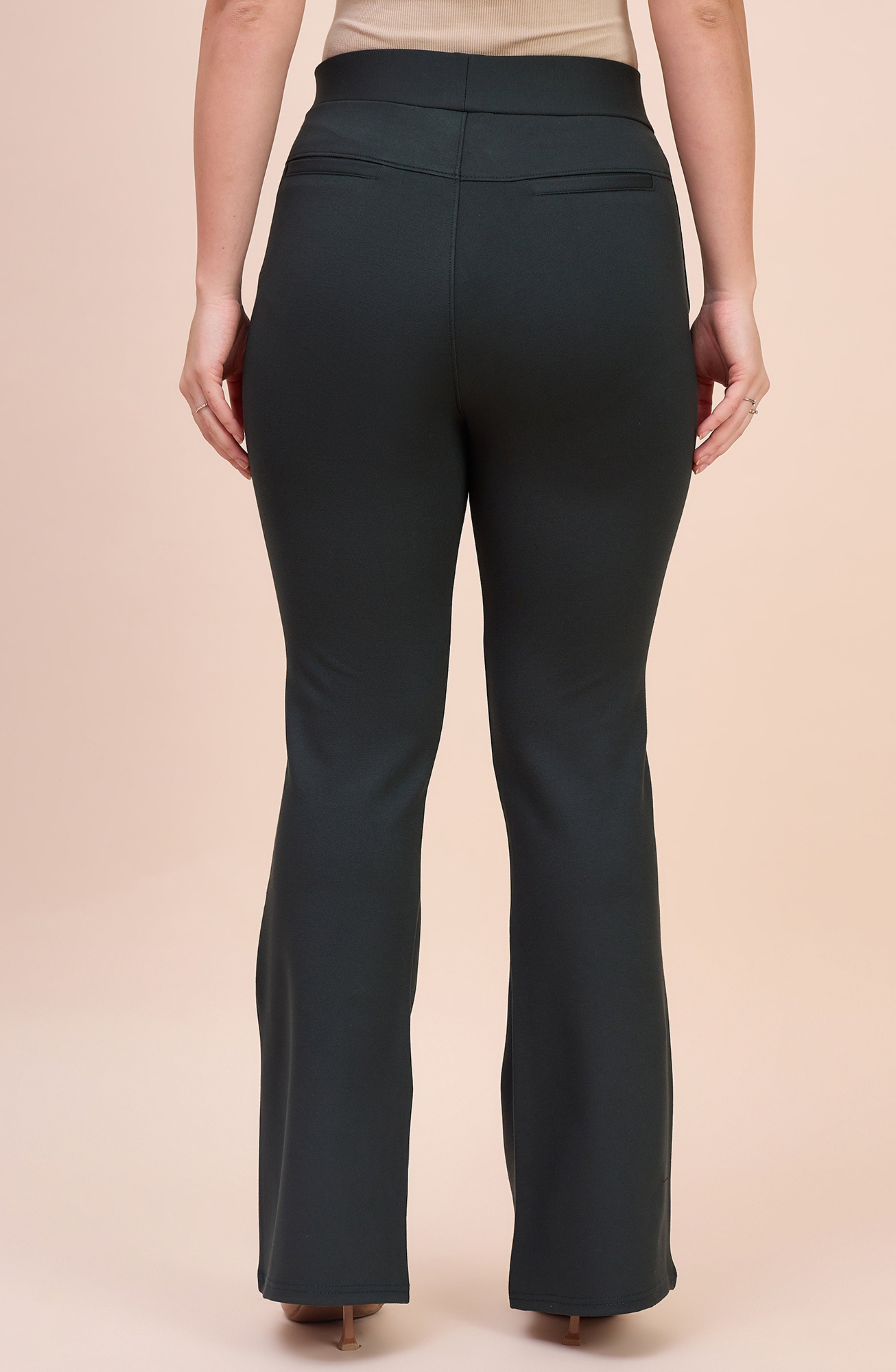 Dark Green Bell Bottom Pants