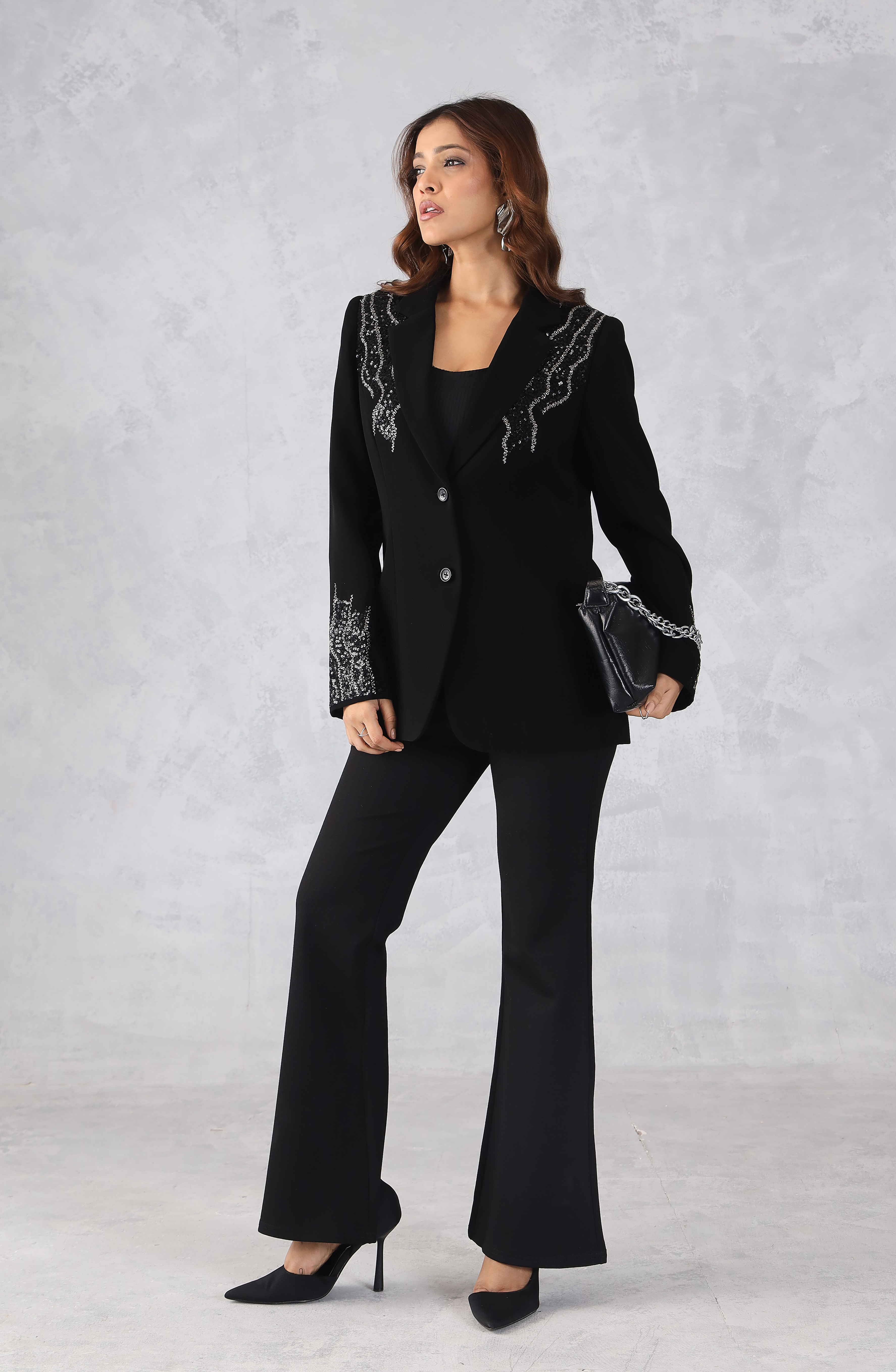Black Embellished Blazer