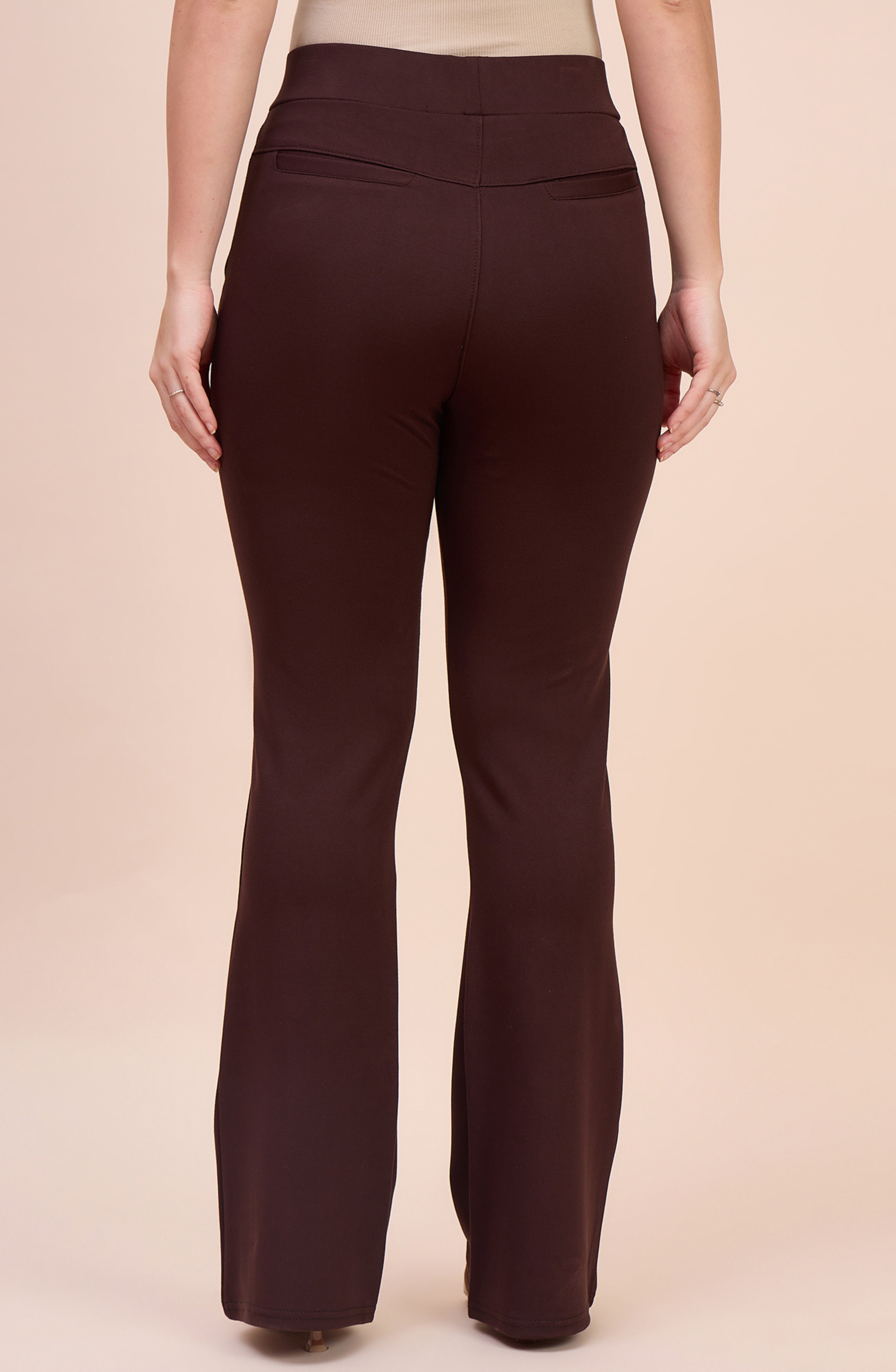 Brown Bell Bottom Pants