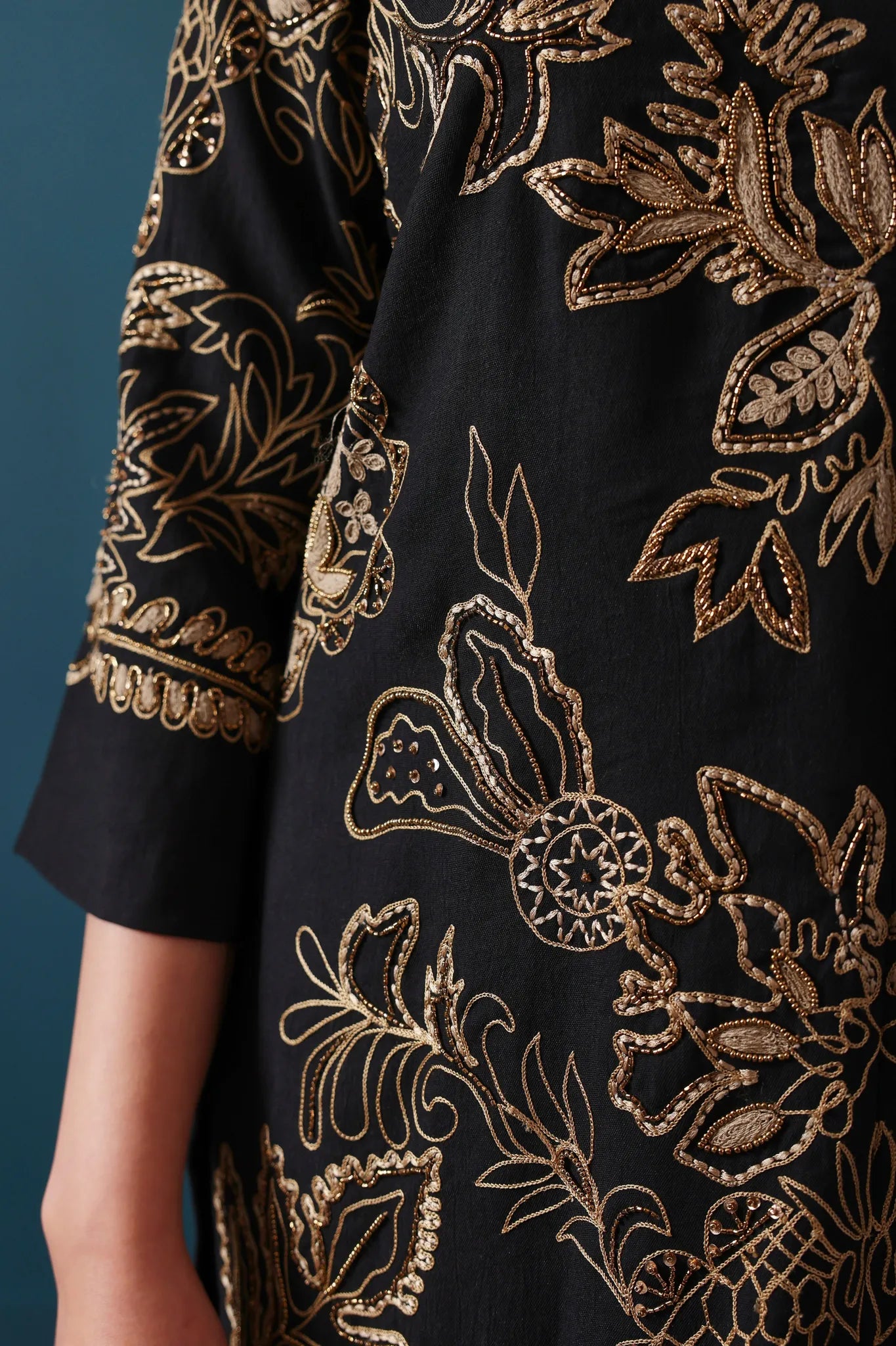 Black kurta set