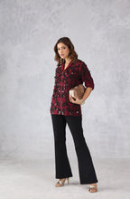 Red Embellished Zip Style Jacket