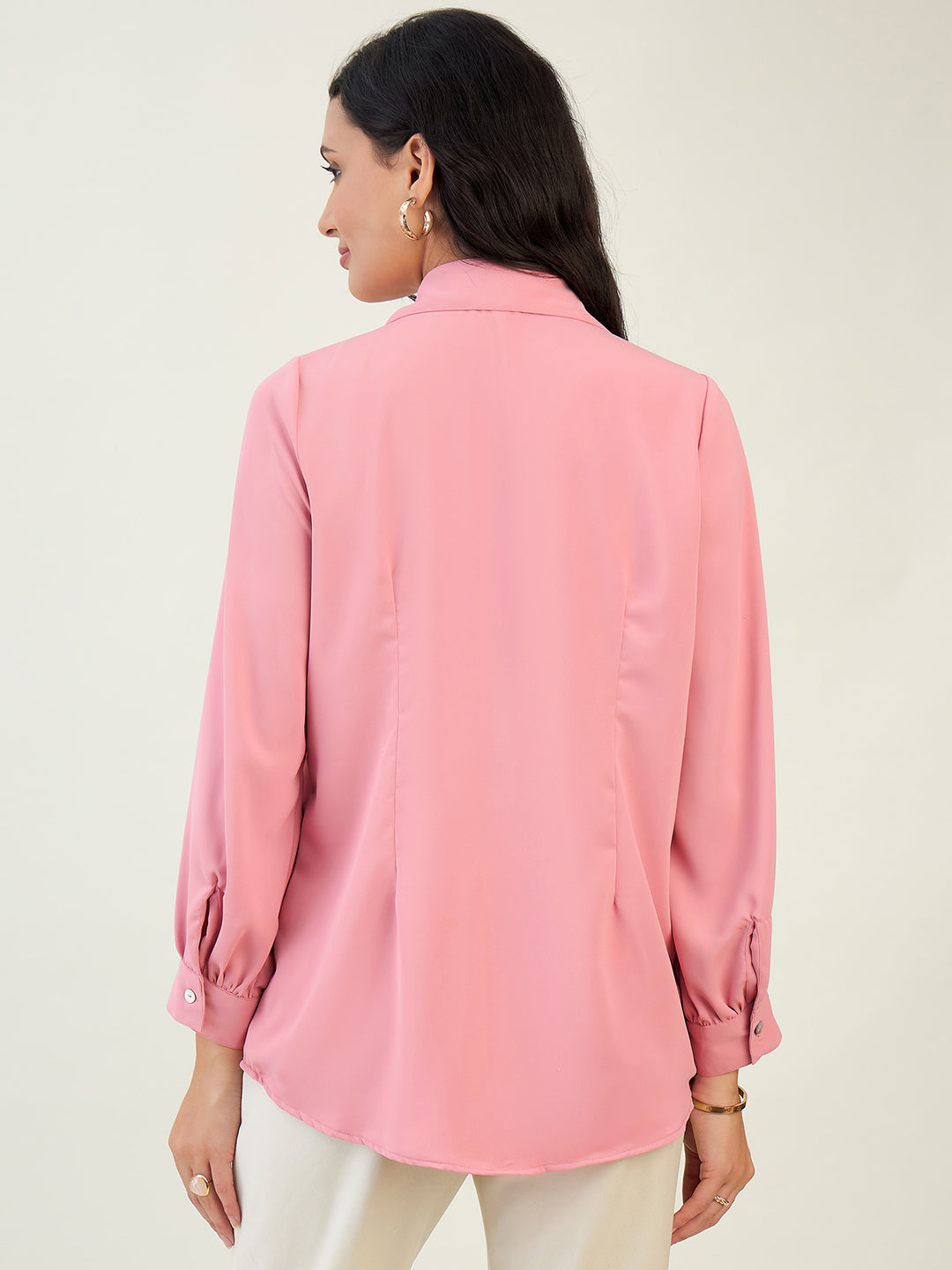 Nude Pink Leather shirt