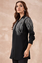 Black Embellished Shirt