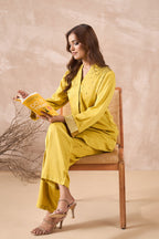 Mustard Yellow Embellished Co-Ord Set