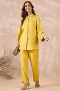 Mustard Yellow Embellished Co-Ord Set