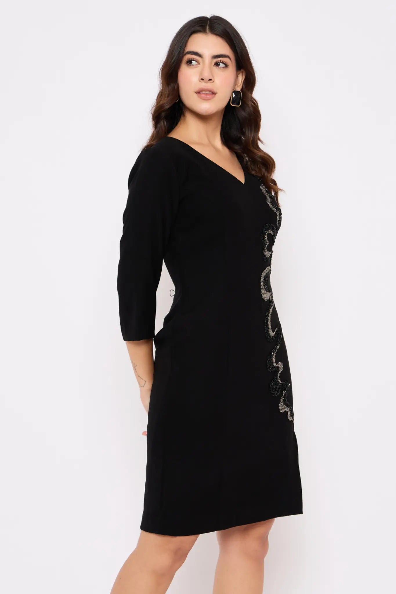 Black Embellished Dress