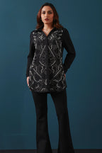 Black & Pearl Embellished Shirt