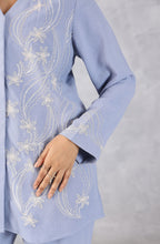 Azure Sky Blue Embroidered Co-Ord Set