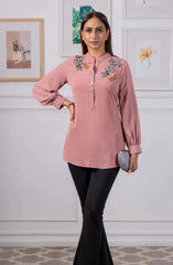 Pink Embellished Shirt