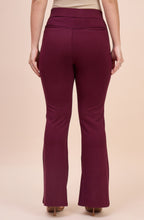 Wine Maroon Bell Bottom Pants