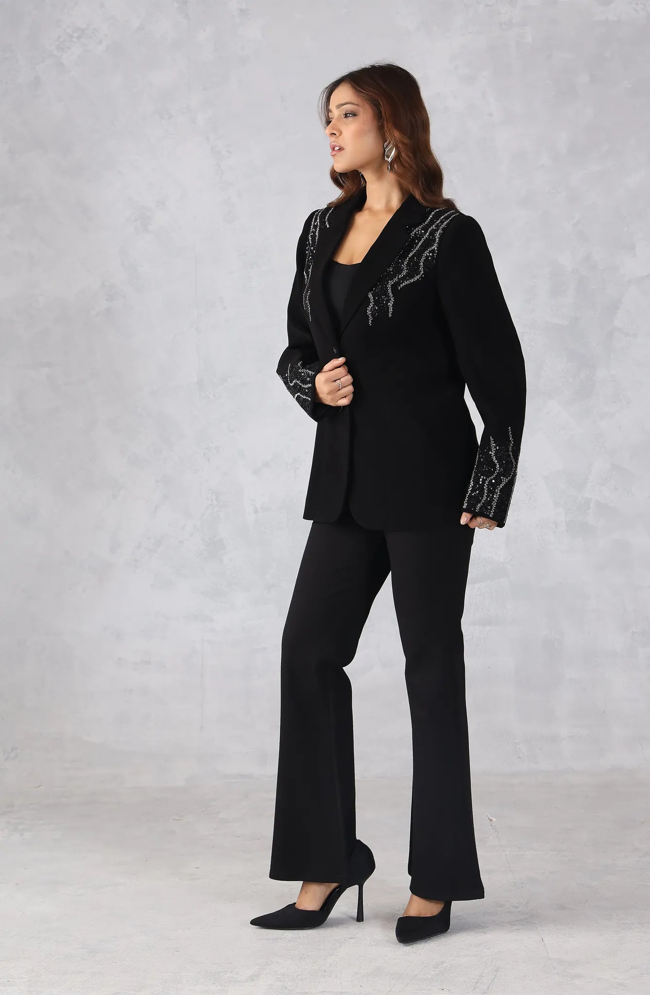 Black Embellished Blazer