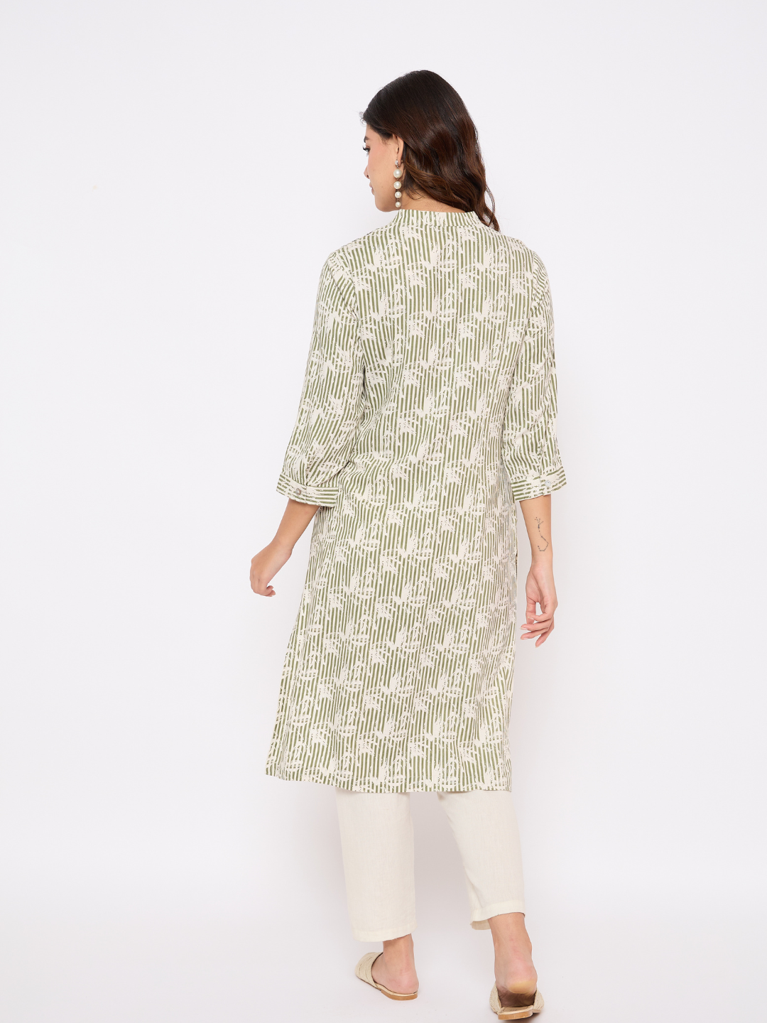 Printed Embroided Kurta