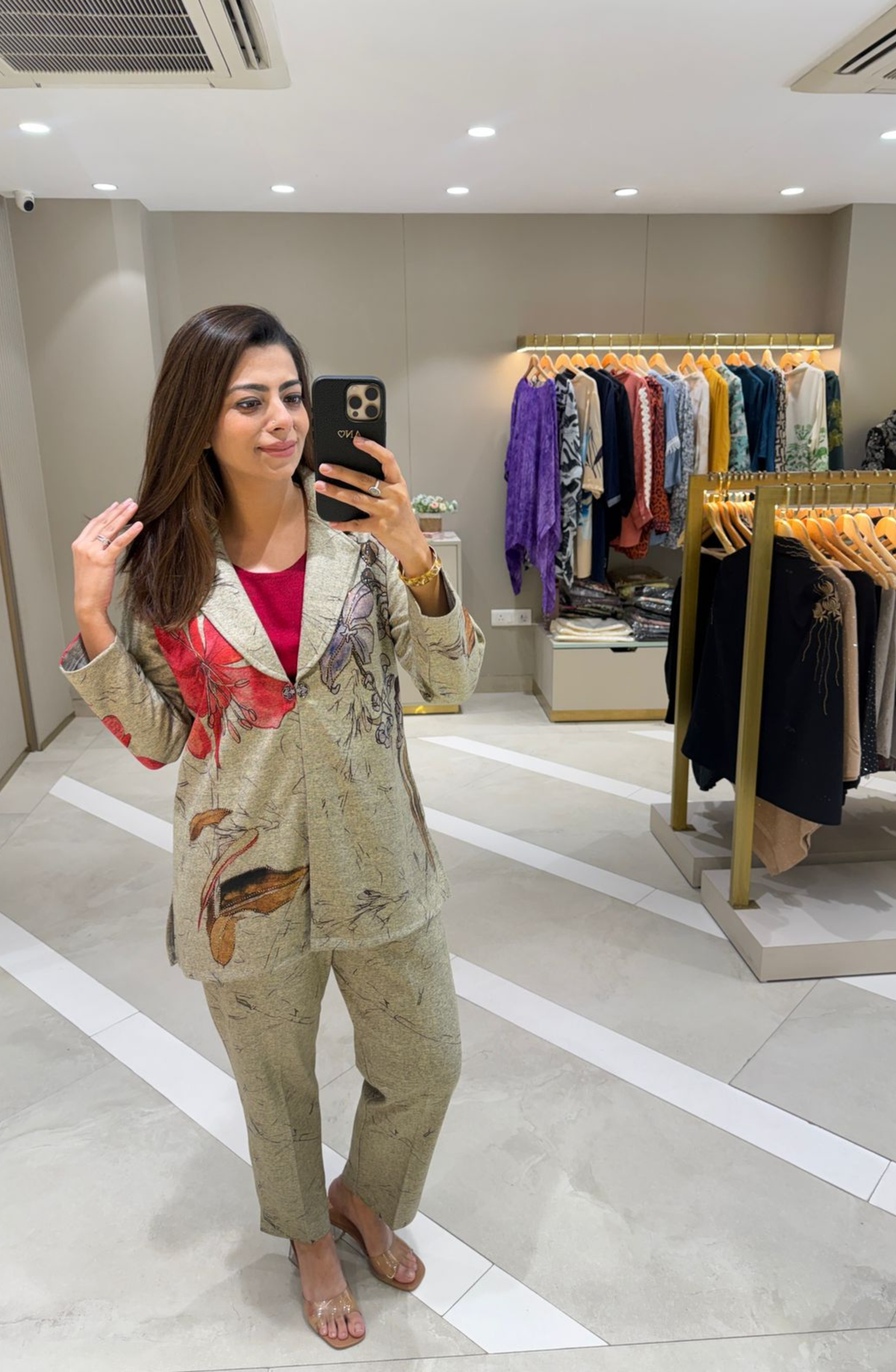 Woolen Floral Co-ord Set