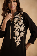 Midnight Luxe Black Kurta Set
