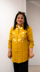 Mustard Embroidered Shirt