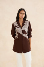 Mocha Muse Embroidered Shirt