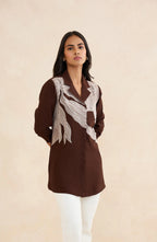 Mocha Muse Embroidered Shirt