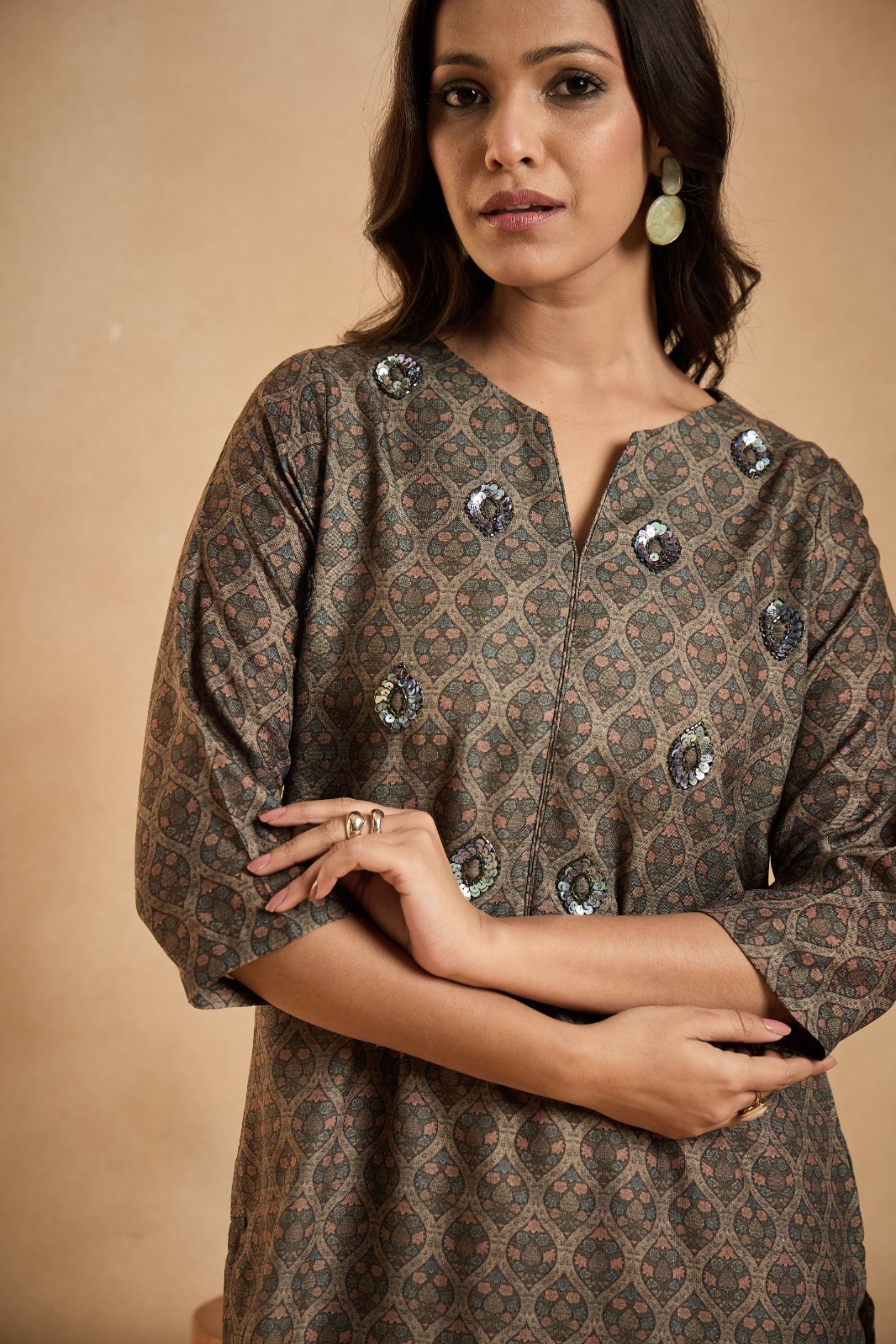 Handcrafted Printed Kurta