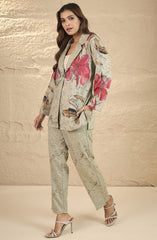 Woolen Floral Co-ord Set