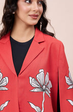 Ashin’s Coral Orange Patchwork Cape