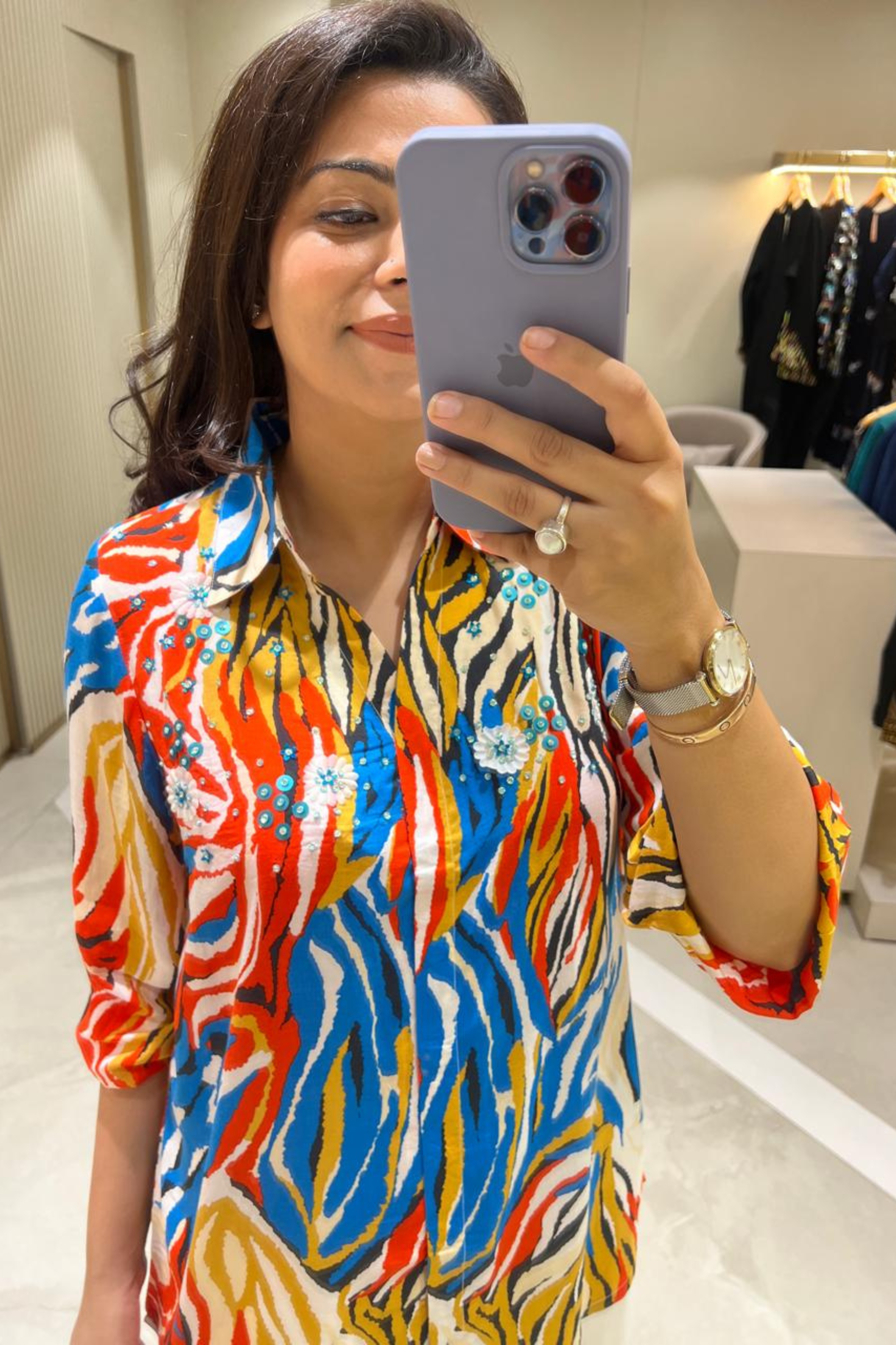 Funky Colourful Printed Shirt