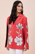 Ashin’s Coral Orange Patchwork Cape