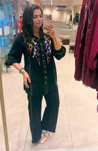 Black Sequin Embroidered Co-ord Set