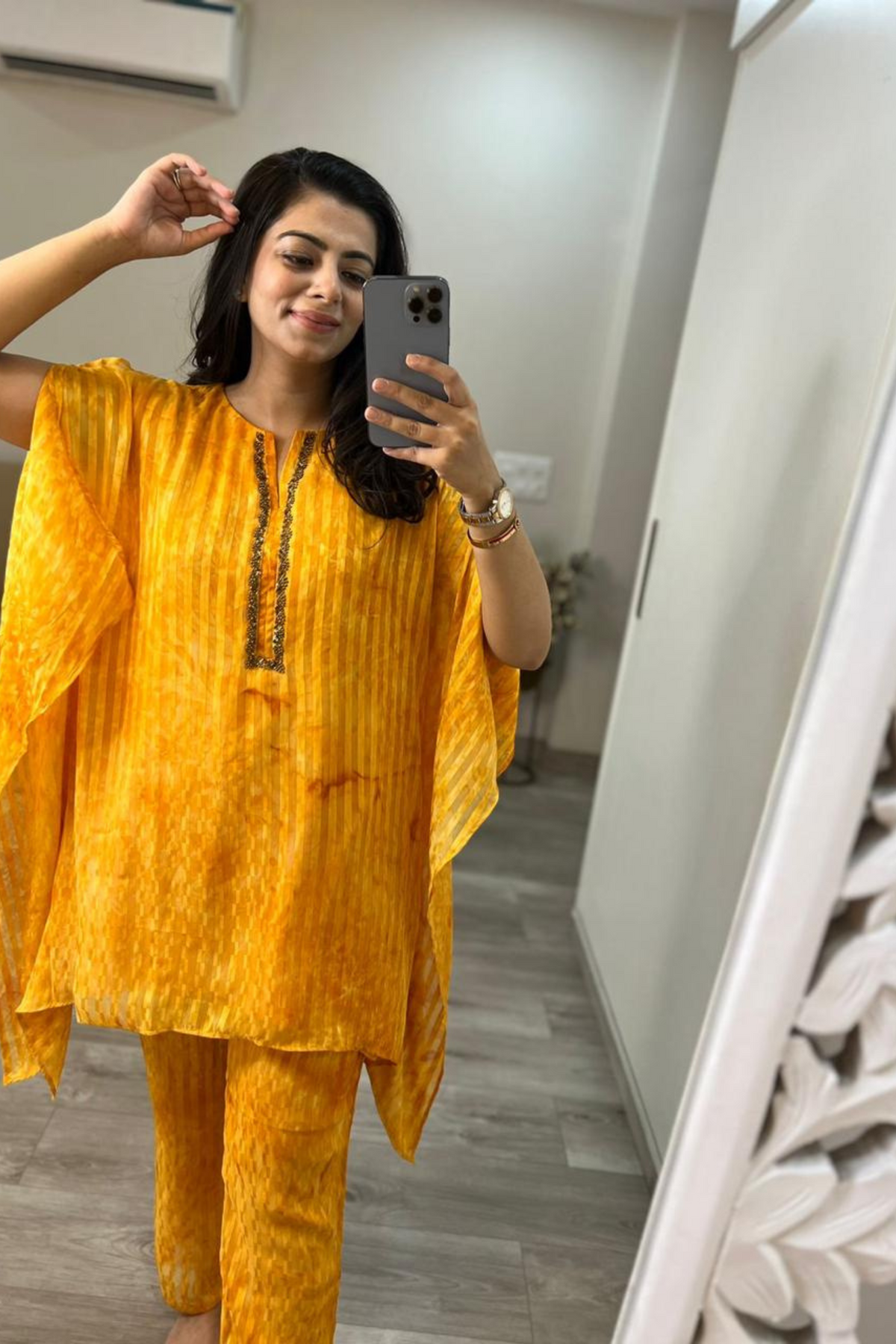 Yellow Kaftan Set