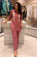 Dusty Pink Embroidered Co-Ord Set