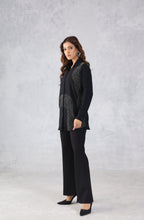 Chic Black Embellished Shirt