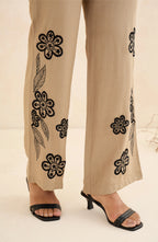 Beige Floral Heritage Co-Ord Set