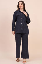 Charcoal Grey Winter Co-ord Set with Snap Button Detailing