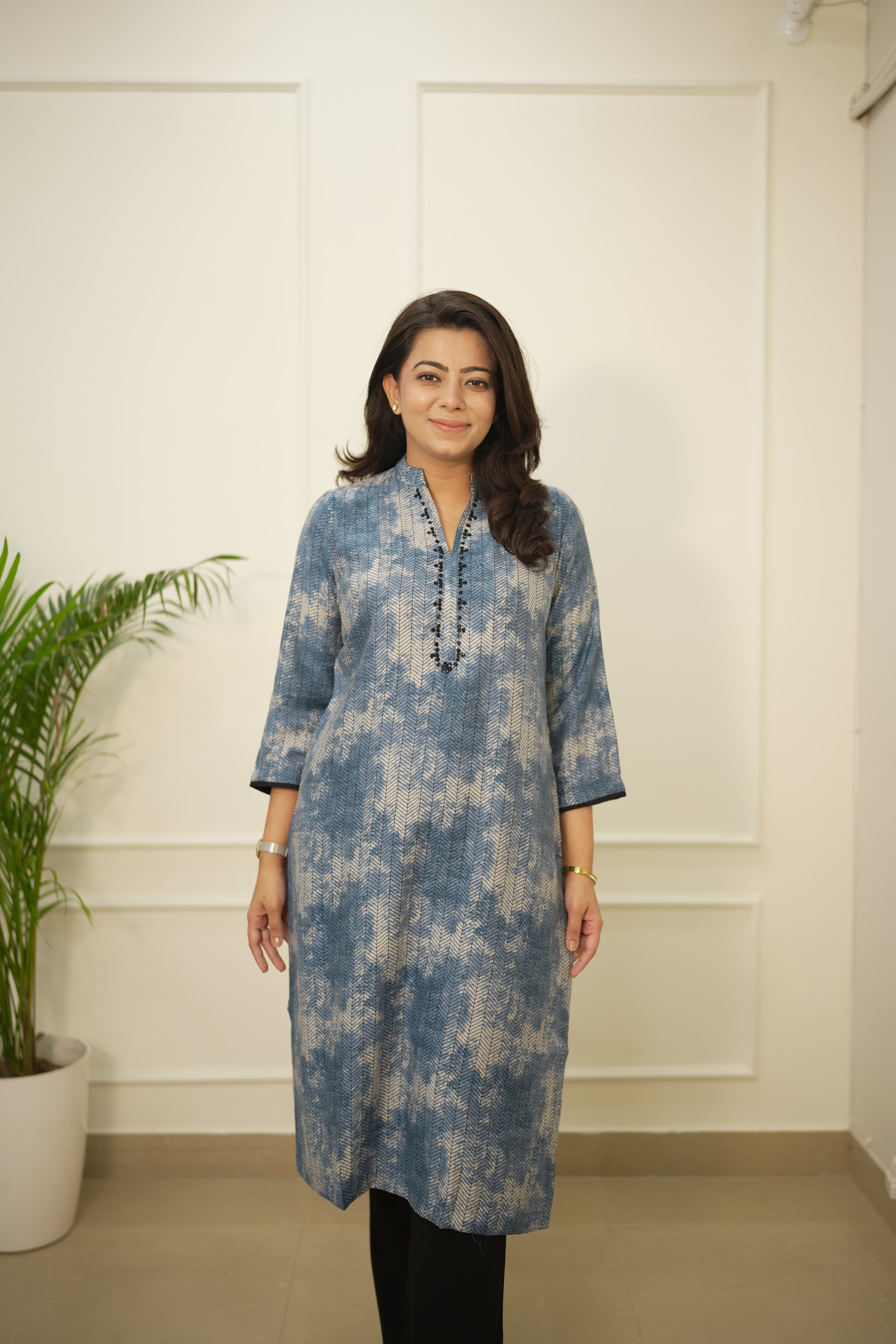 Blue Printed Kurta