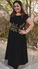 Black Golden Embellished Dress