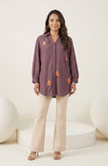 Mauve Embellished Shirt
