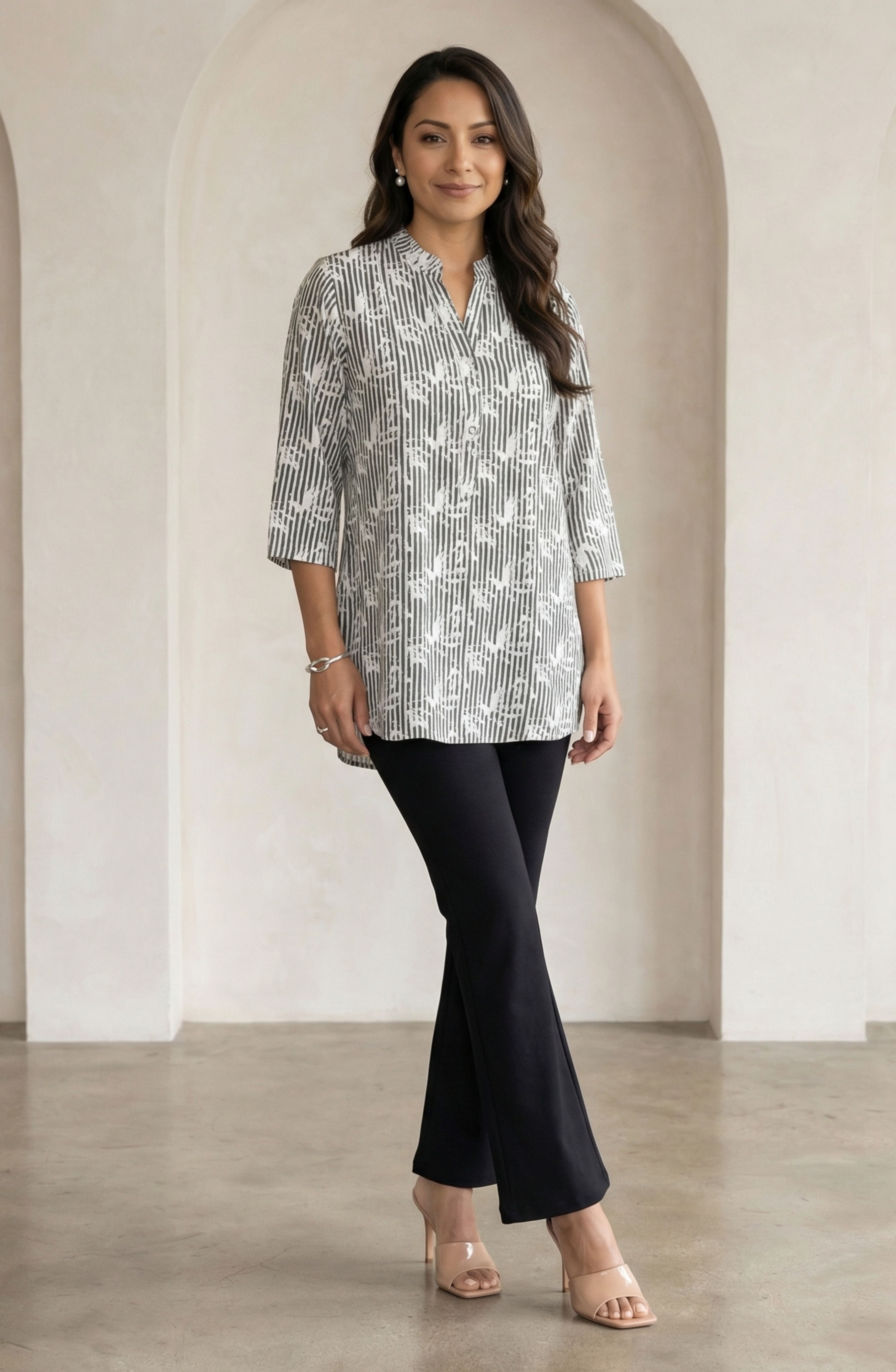 Green Abstract Printed Shirt