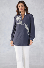 Grey Embellished  Shirt