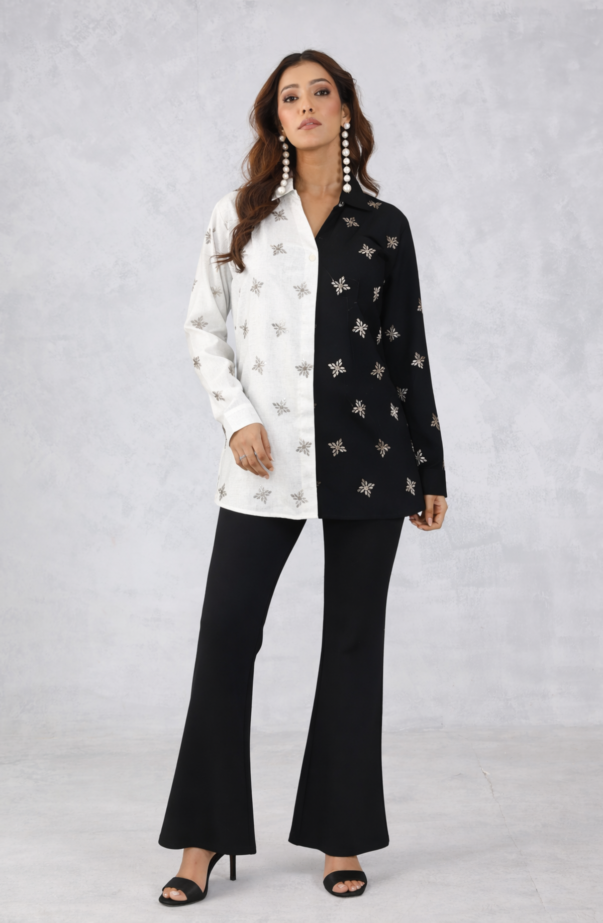 Cotton Linen Contrast Shirt