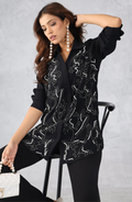 Black & Pearl Embellished Shirt
