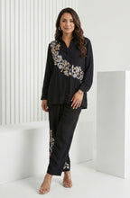 Midnight Black Embroidered Co-Ord Set