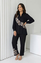 Midnight Black Embroidered Co-Ord Set