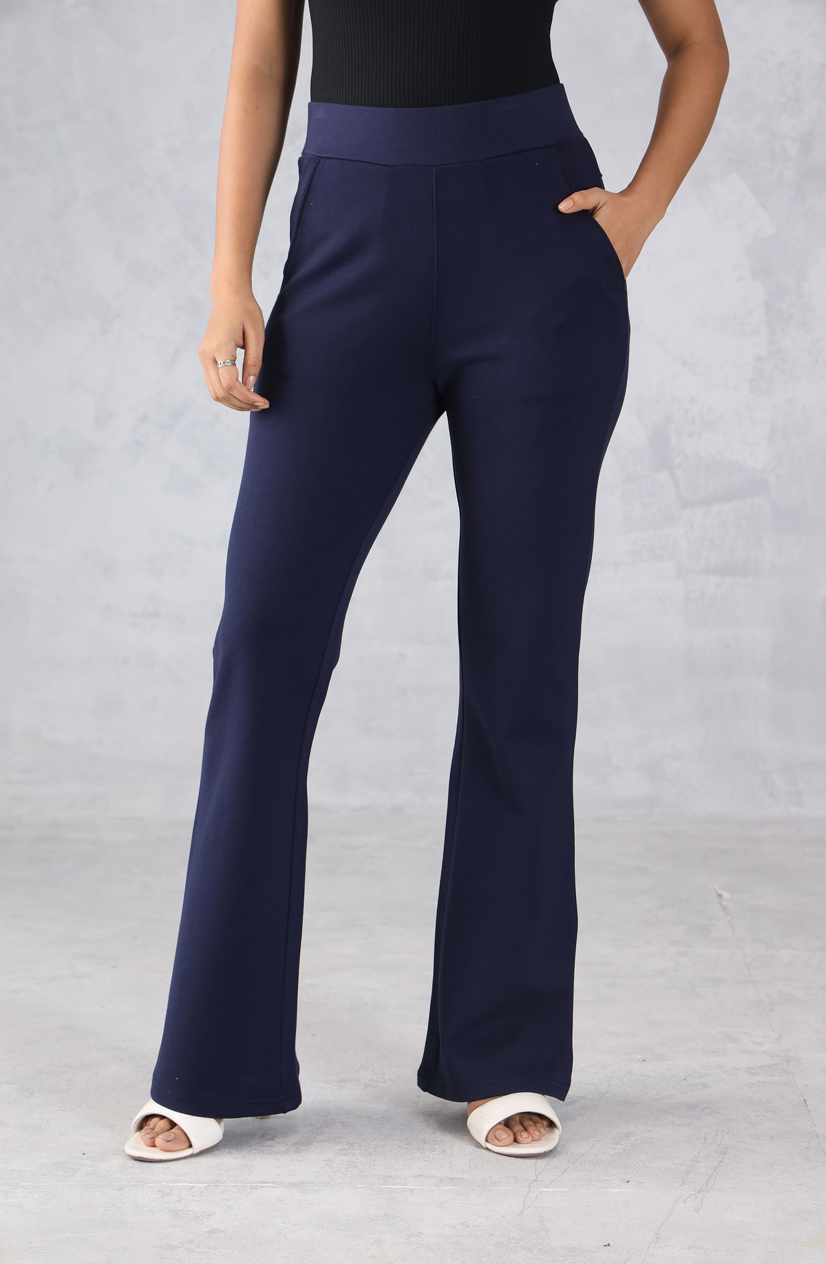 Navy Blue Bell Bottom